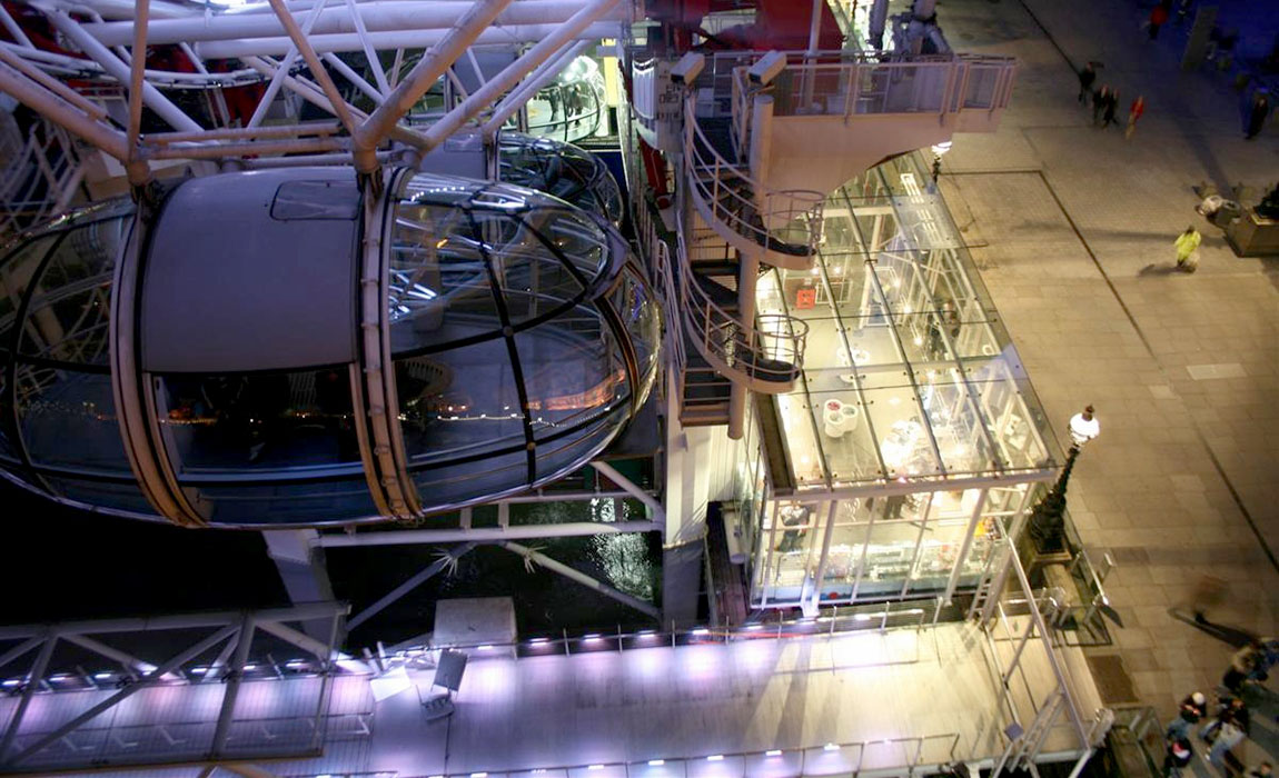 London Eye boarding platform retail unit